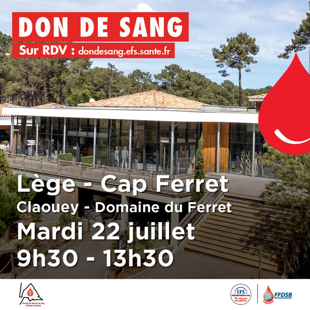 Collecte de sang au Domaine du Ferret de Claouey